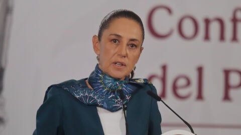 Mexico's President Claudia Sheinbaum Pardo speaks during a briefing on the security report. at the National Palace. on May 12, 2026 in Mexico City, Mexico.,Image: 1098350498, License: Rights-managed, Restrictions: , Model Release: no , Credit line: Carlos Santiago / Zuma Press / Europa PressEditorial licence valid only for Spain and 3 MONTHS from the date of the image, then delete it from your archive. For non-editorial and non-licensed use, please contact EUROPA PRESS.Carlos Santiago / ...