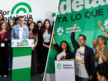 Los candidatos de Adelante Andaluc&iacute;a y Por Andaluc&iacute;a 