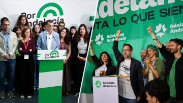 Los candidatos de Adelante Andaluc&iacute;a y Por Andaluc&iacute;a 