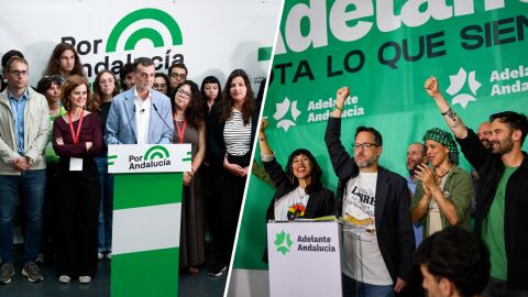 Los candidatos de Adelante Andaluc&iacute;a y Por Andaluc&iacute;a 