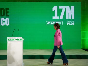 La candidata del PSOE a las elecciones de Andaluc&iacute;a, Mar&iacute;a Jes&uacute;s Montero