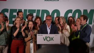 Manuel Gavira, candidato de Vox, celebra los resultados obtenidos: "Los andaluces han dicho al Gobierno que quieren prioridad nacional"