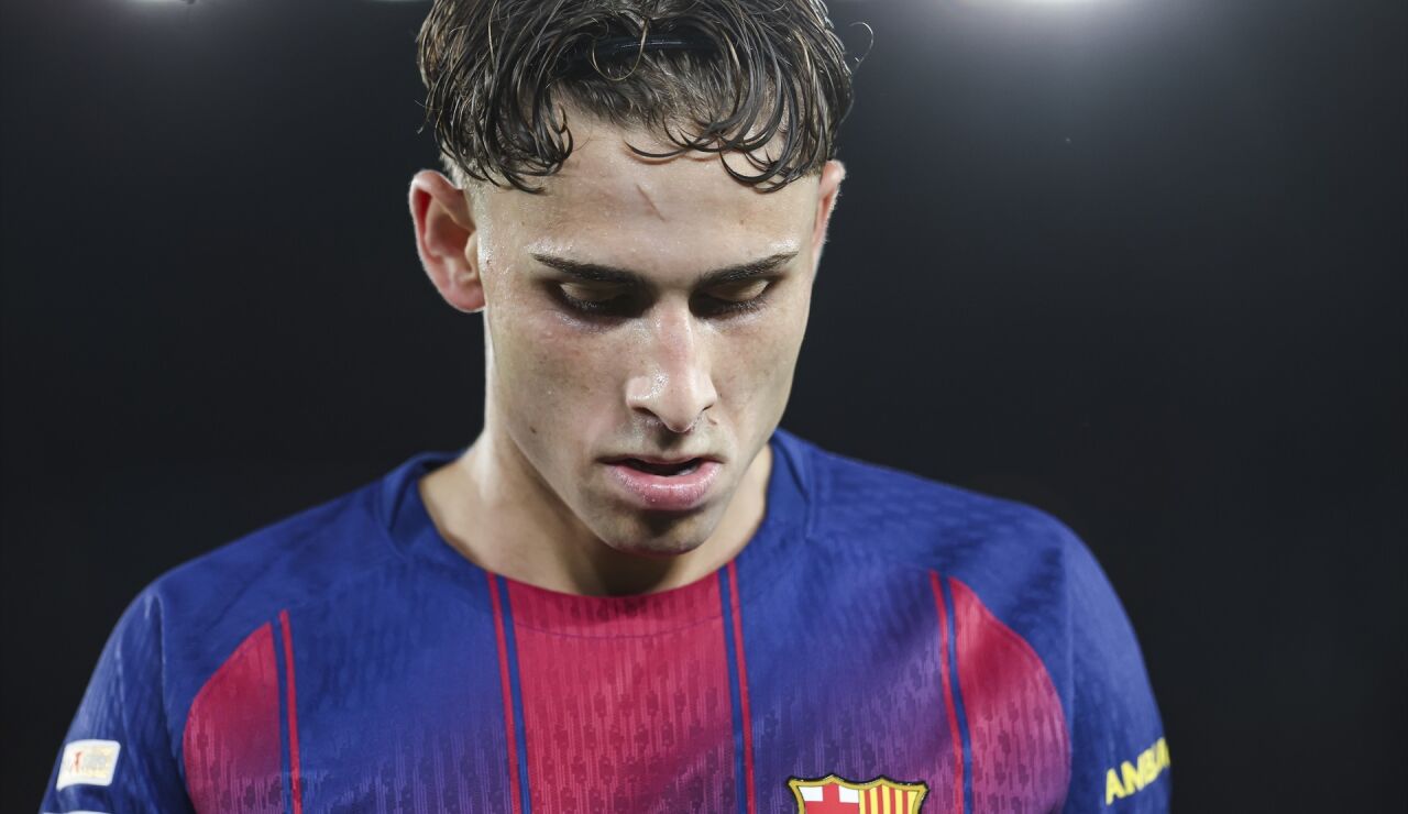 Ferm&iacute;n L&oacute;pez durante un partido con el FC Barcelona