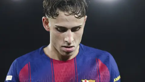 Fermín López durante un partido con el FC Barcelona Fermín López durante un partido con el FC Barcelona
