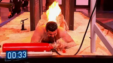 ¡Miguel Ángel Muñoz quemado vivo! Pablo Motos muestra imágenes en exclusiva de la próxima temporada de El Desafío ¡Miguel Ángel Muñoz quemado vivo! Pablo Motos muestra imágenes en exclusiva de la próxima temporada de El Desafío