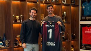 Thibaut Courtois junto a Gonzalo Vila
