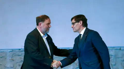Salvador Illa y Oriol Junqueras Salvador Illa y Oriol Junqueras