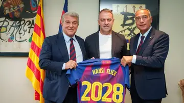 Antena 3 Deportes (18-05-26) Hansi Flick renueva con el Barcelona hasta junio de 2028 Antena 3 Deportes (18-05-26) Hansi Flick renueva con el Barcelona hasta junio de 2028