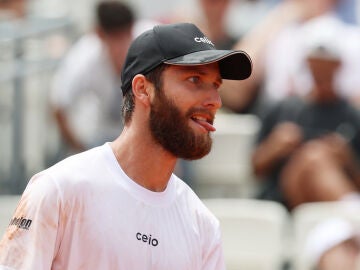 Corentin Moutet durante un partido