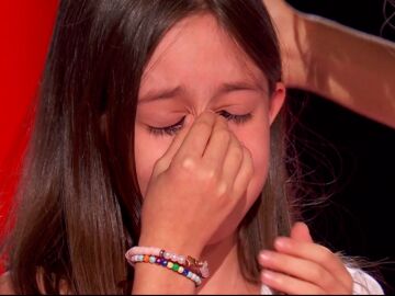 Talent de La Voz Kids llorando
