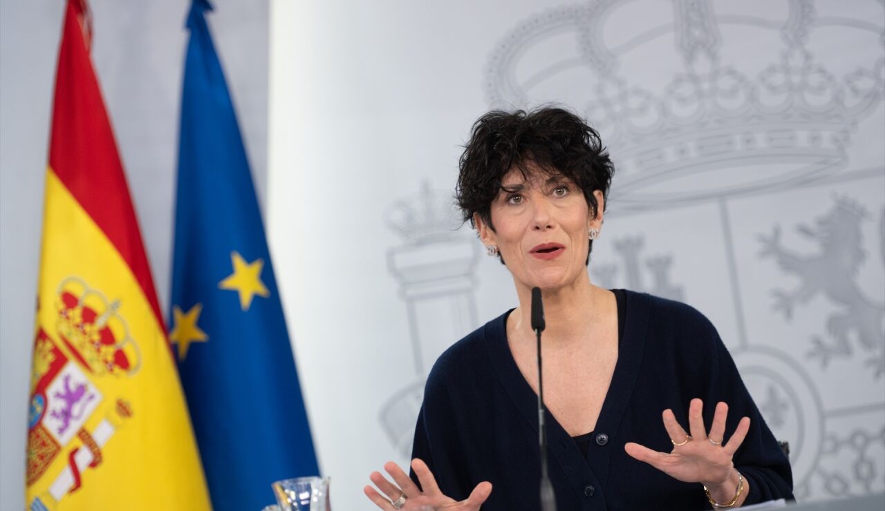 La ministra de Inclusi&oacute;n, Seguridad Social y Migraciones y portavoz del Gobierno, Elma Saiz, tras el Consejo de Ministros.