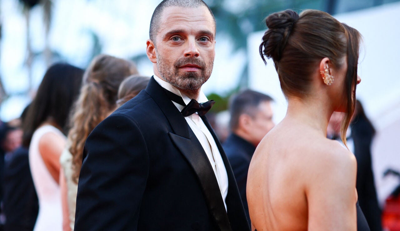 Sebastian Stan en el Festival de Cannes presentando Fjord