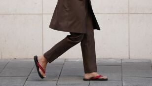 Chanclas rojas