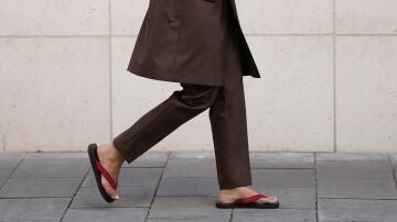 Chanclas rojas