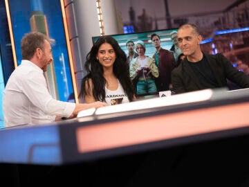 Pablo Motos, Bego&ntilde;a Vargas y Pedro Alonso en El Hormiguero