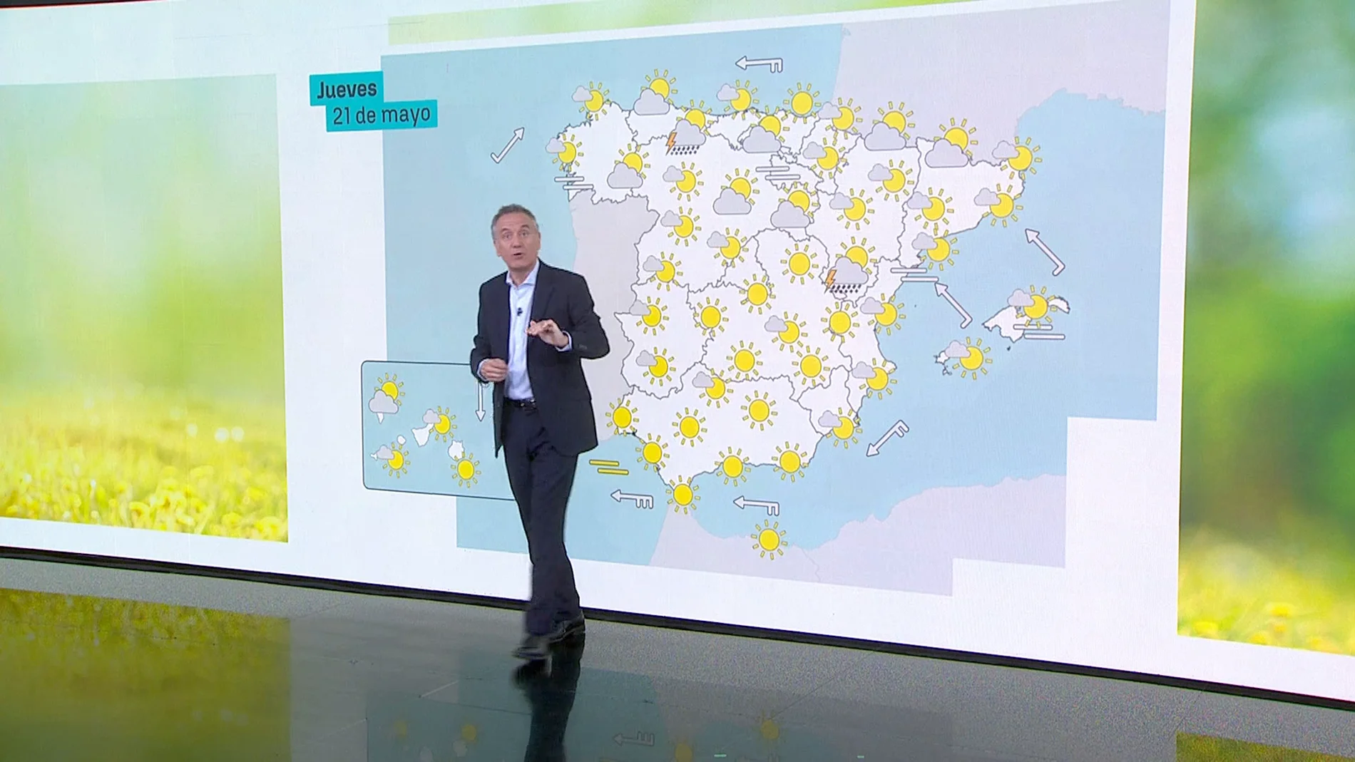La previsión del tiempo del 21 de mayo La previsión del tiempo del 21 de mayo