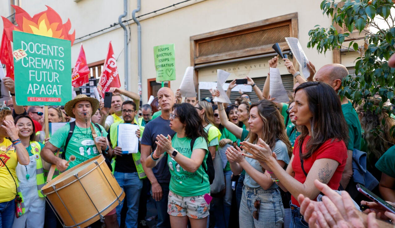 Protestas de profesores en la Comunidad Valenciana