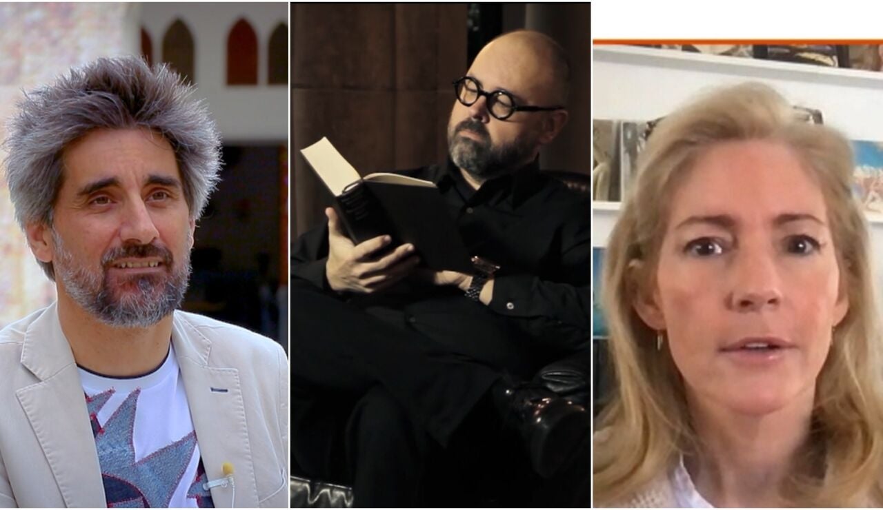 Carlos Ruiz Zaf&oacute;n, Manel Loureiro y Kathryn Stockett en Crea Lectura 