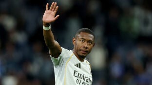 David Alaba en un partido con el Real Madrid