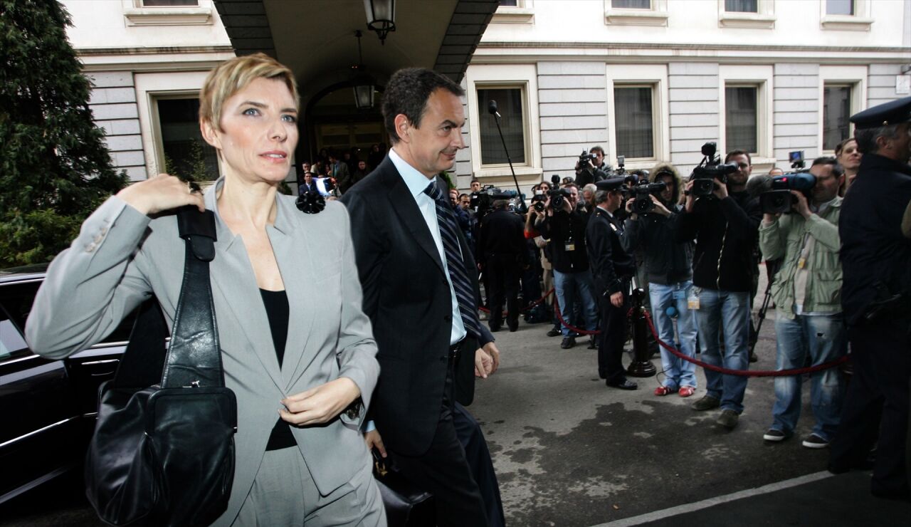 Zapatero y su mujer