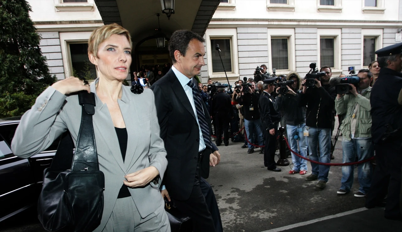 Zapatero y su mujer
