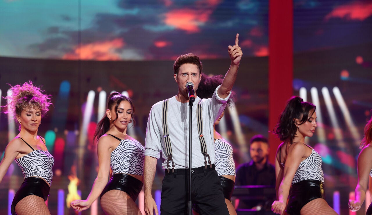 Nando Escribano se estrena en Tu cara me suena derrochando energ&iacute;a como Olly Murs