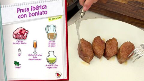 Ingredientes Presa ibérica con boniato