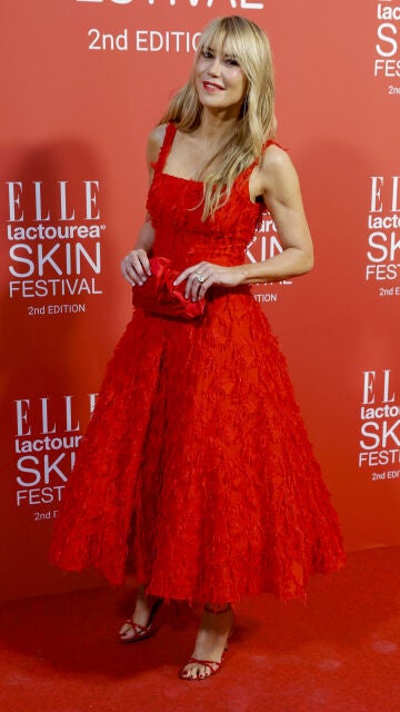 Raquel Meroño en el photocall del evento Elle X Lactourea skin festival