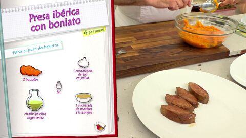 Ingredientes para el puré de boniato
