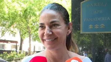 Mariló Montero atendiendo a los medios Mariló Montero atendiendo a los medios