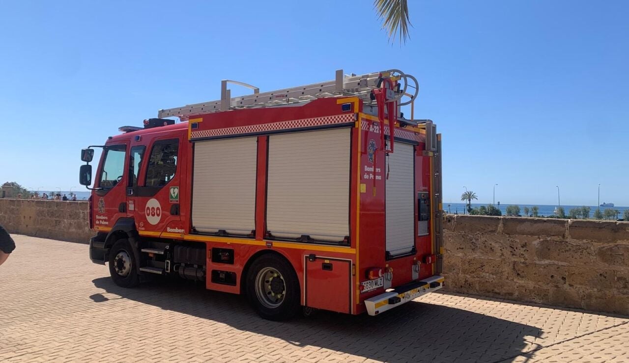 Bomberos de Palma y de Barcelona y el SAMU 061 realizan una formaci&oacute;n de rescate en altura en la Catedral