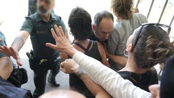 Activistas de la Flotilla en Bilbao