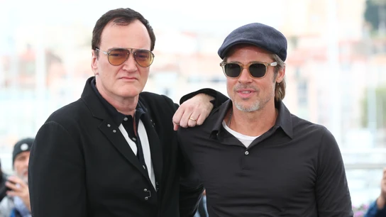 Quentin Tarantino y Brad Pitt en el Festival de Cannes 2019 Quentin Tarantino y Brad Pitt en el Festival de Cannes 2019