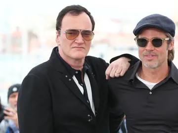 Quentin Tarantino y Brad Pitt en el Festival de Cannes 2019 Quentin Tarantino y Brad Pitt en el Festival de Cannes 2019