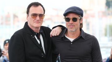 Quentin Tarantino y Brad Pitt en el Festival de Cannes 2019