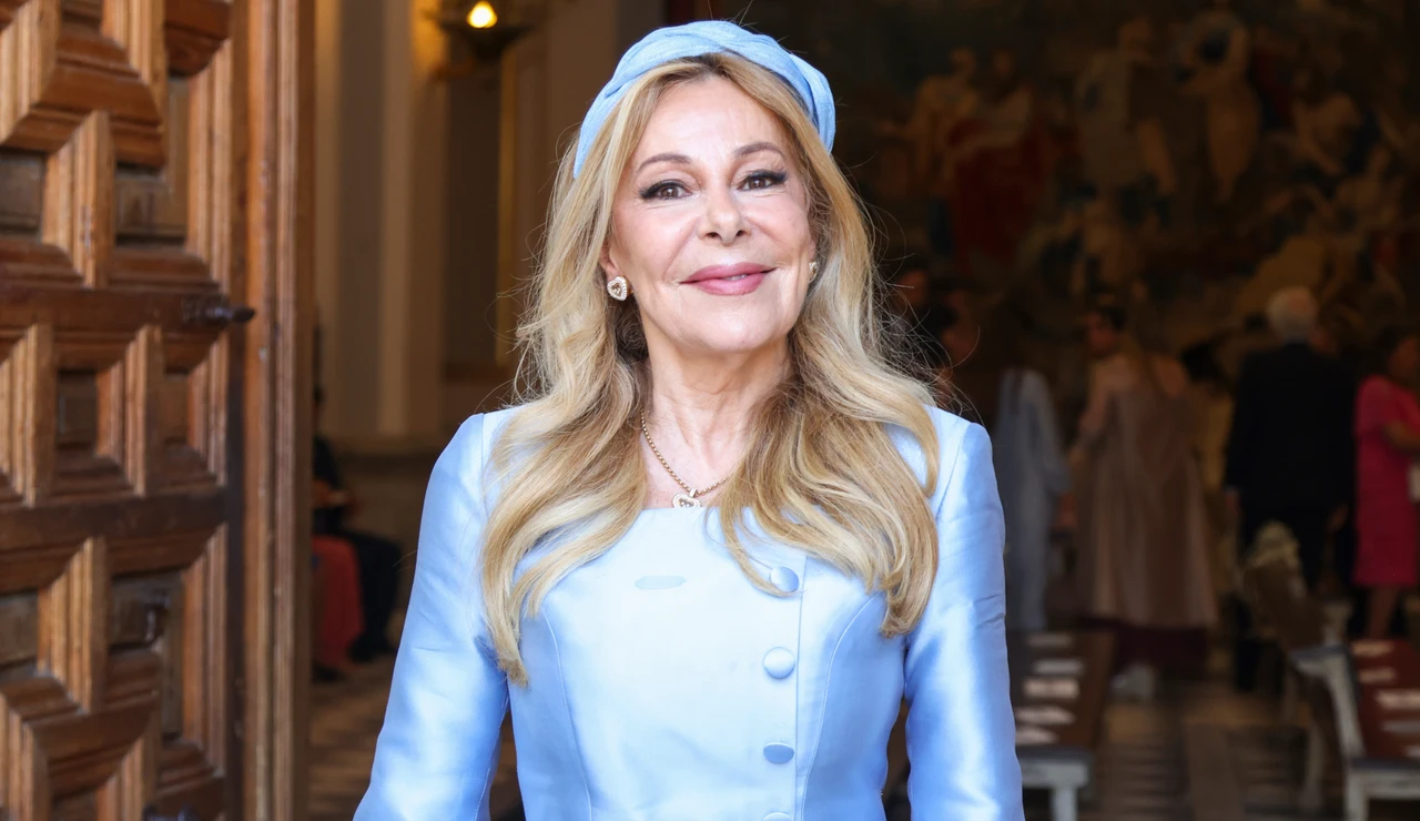 Ana Obregón en la boda de Marta García Obregón