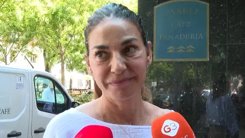 Mariló Montero atendiendo a los medios Mariló Montero atendiendo a los medios
