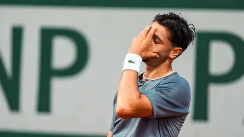 Arthur Gea en un partido de Roland Garros Arthur Gea en un partido de Roland Garros