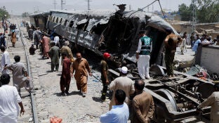 Tren accidentado en Quetta, Pakist&aacute;n