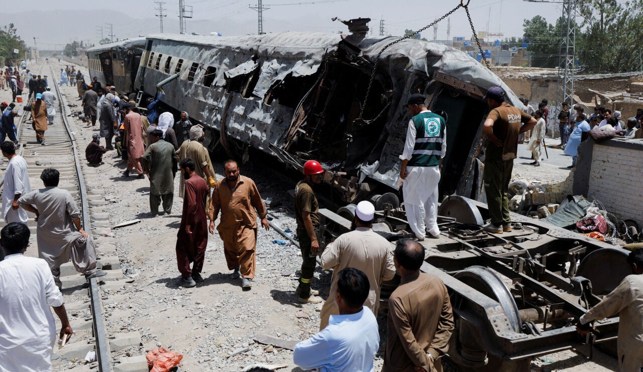 Tren accidentado en Quetta, Pakist&aacute;n