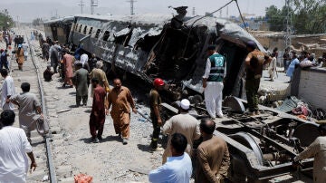 Tren accidentado en Quetta, Pakist&aacute;n