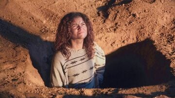 Zendaya como Rue en la temporada 3 de Euphoria