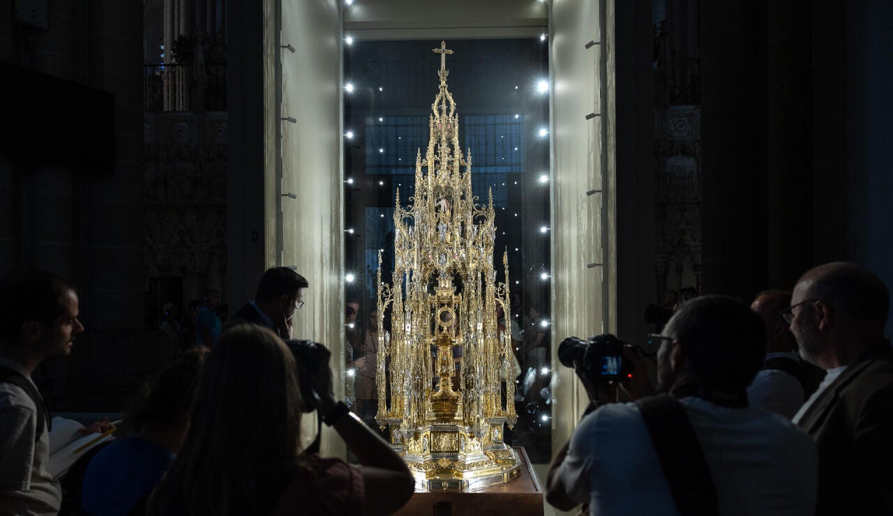 Vista de la Custodia de Arfe, que la Catedral de Toledo muestra desde este lunes Primada