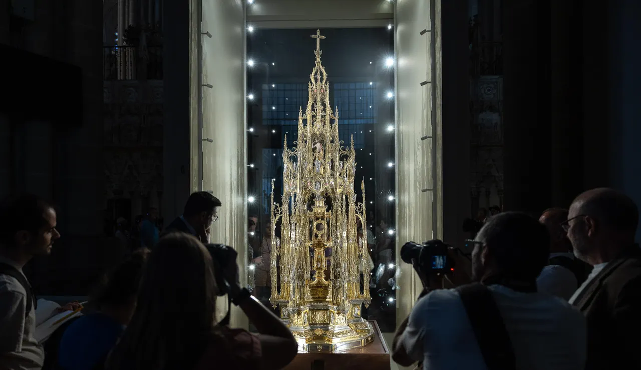 Vista de la Custodia de Arfe, que la Catedral de Toledo muestra desde este lunes Primada
