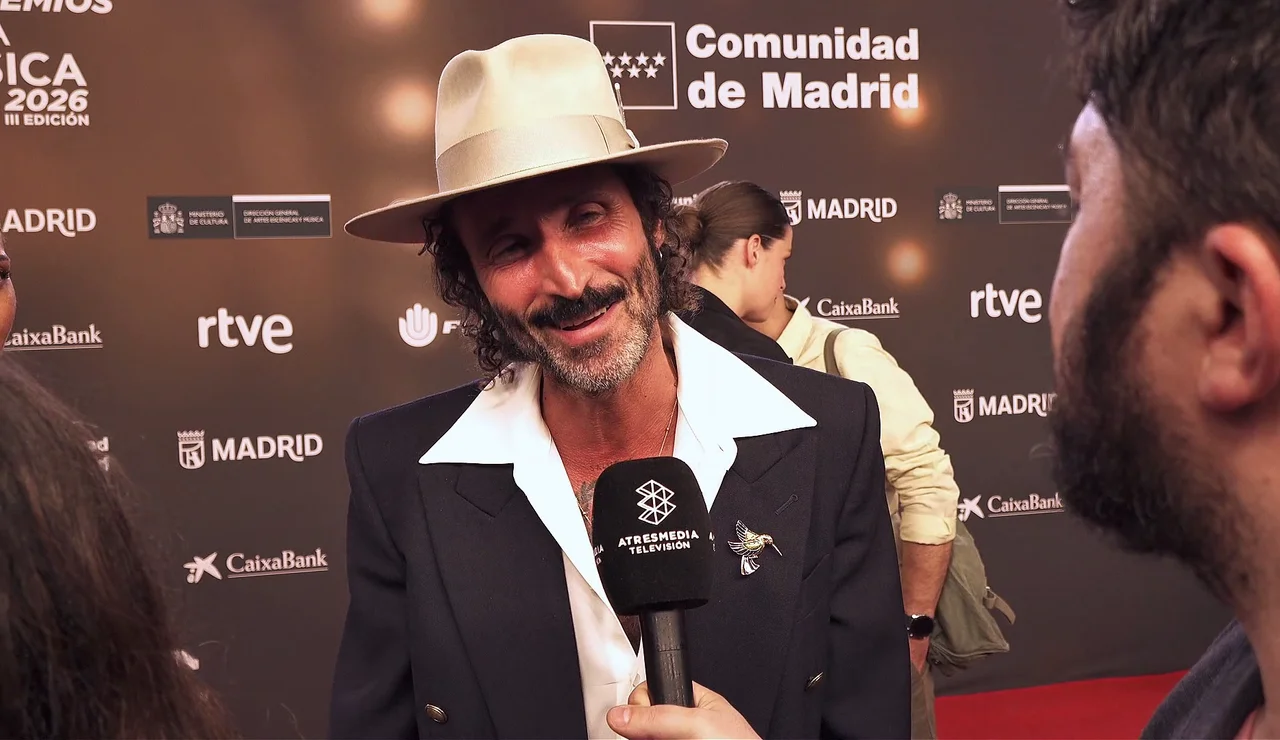 Leiva en los Premios de la música