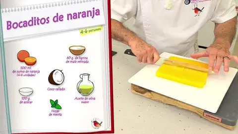 Ingredientes Bocaditos de naranja Ingredientes Bocaditos de naranja