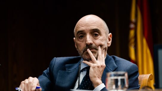 Imagen del empresario Julio Mart&iacute;nez Mart&iacute;nez en la comparecencia ante la Comisi&oacute;n de Investigaci&oacute;n del 'caso Koldo'