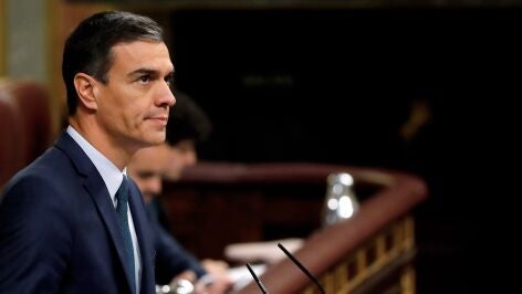 Pedro S&aacute;nchez, en el Congreso.