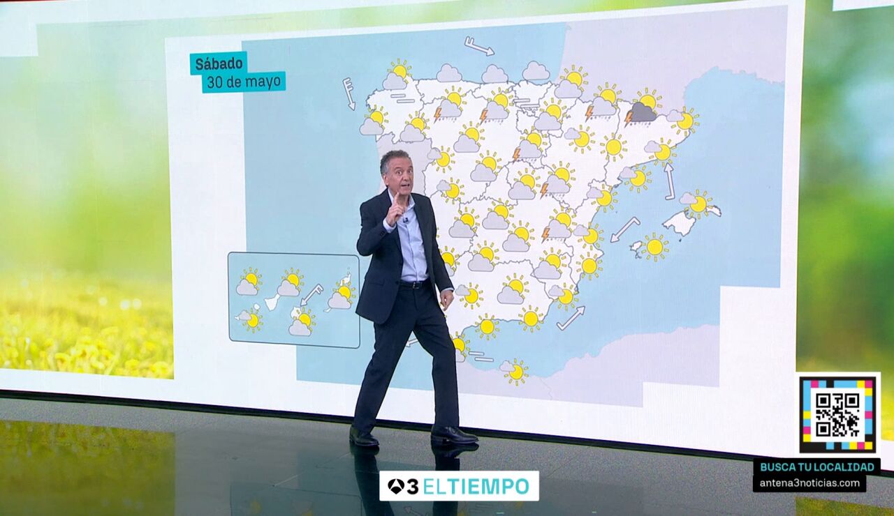La previsi&oacute;n del s&aacute;bado 30 de mayo