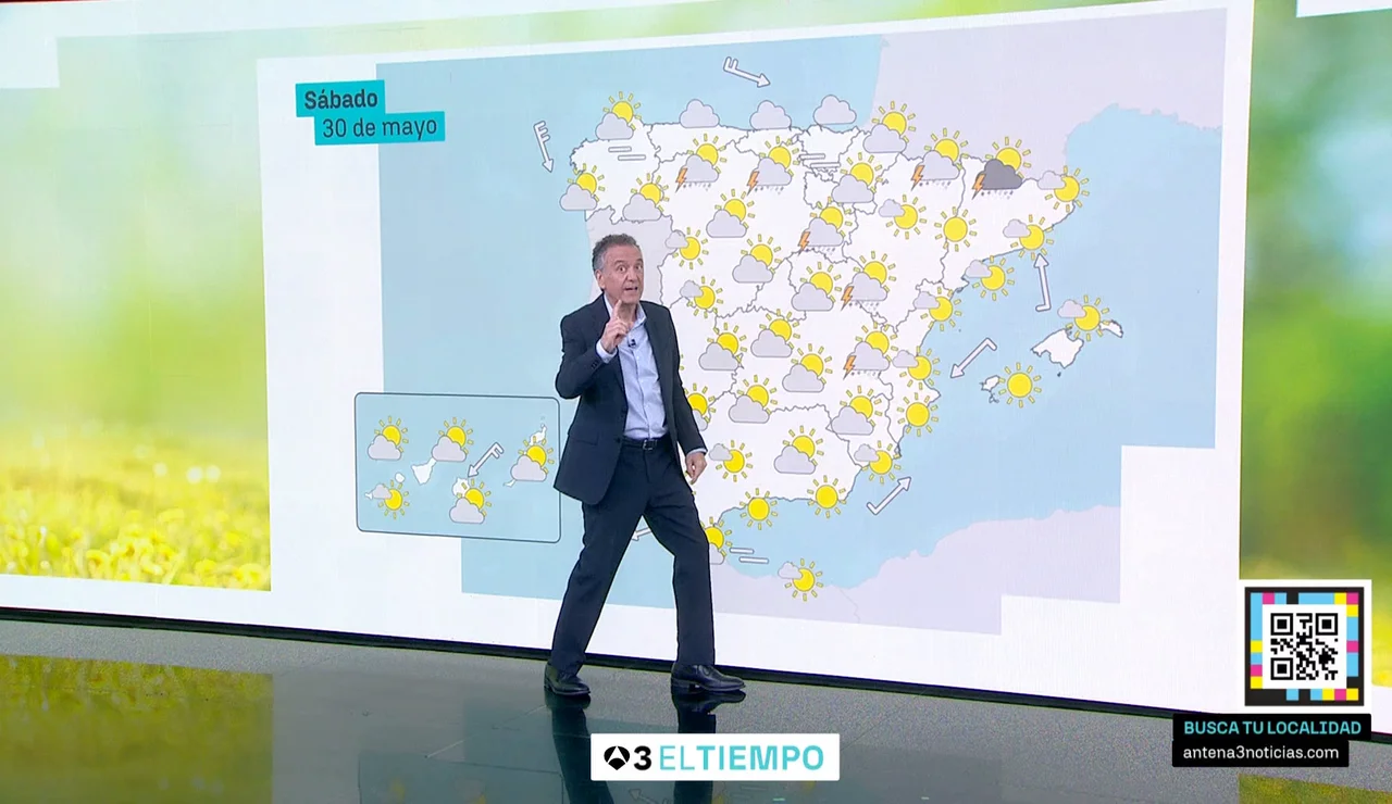 La previsión del sábado 30 de mayo